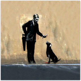 Poszterek 140x140 Banksy Jó kutya Kutya