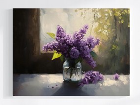 Poszter Virágok Lila Nélkül Lila Csokor Dekoráció 100x75