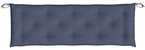 2 db tengerészkék oxford szövet kerti padpárna 150 x 50 x 7 cm