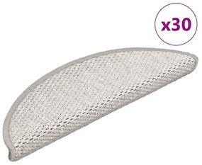 30 db platina lépcsőszőnyegek öntapadós szizál kinézetű