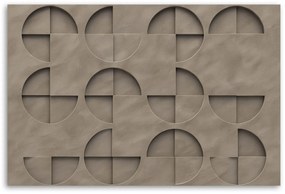 Gario Vászonkép Körök absztrakció 3D Méret: 100 x 70 cm