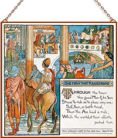 Walter Crane - Can&#039;t please everyone üvegkép, falikép