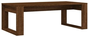 barna tölgyszínű szerelt fa dohányzóasztal 102x50x35 cm