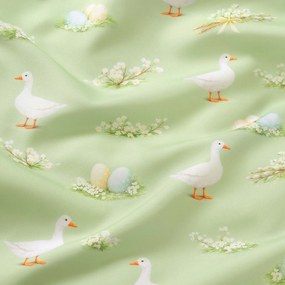 Goldea húsvéti teflon szövet terítőknek - libák és húsvéti tojások 160 cm