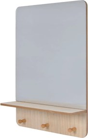 Tükör polccal világos barna