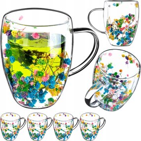 Thermo Poharak Kávés Teáscsésze Virágokkal A Belsejében 350 ml 4 db