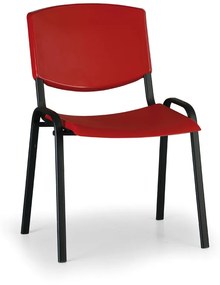 Design konferencia szék - fekete lábak, piros