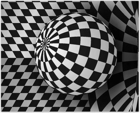 Poszterek 50x40 Absztrakt fekete-fehér