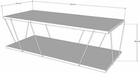 Labranda White and Black dohányzóasztal