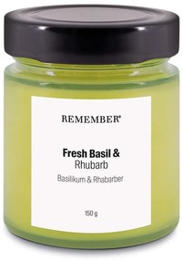 Illatos szójaviasz gyertya égési idő 35 ó Fresh Basil &amp; Rhubarb – Remember