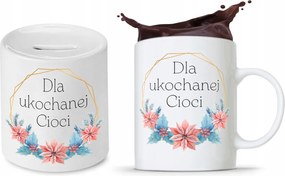 Néni Szett Ajándék Bögre Persely fényképes nyomtatással