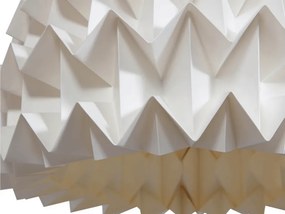 Függő lámpatest ORIGAMI papírból 26 cm, krémszínű