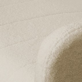 PORTO ágyazható kanapé világos bézs bouclé