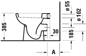 Duravit 21080900002 - álló WC D-CODE kerámia/fényes fehér
