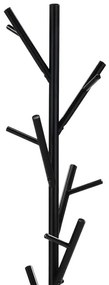 Fekete fém állófogas, 170 cm magas – 83766-02A
