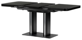 Bővíthető Étkezőasztal 120–160×80 cm, MDF, Fekete. HT-D1926 BK