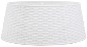 fehér műanyag karácsonyfatalp-takaró Ø56x23 cm