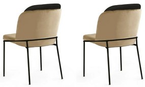 Dore Beige and Black étkezőszékek, 2 db