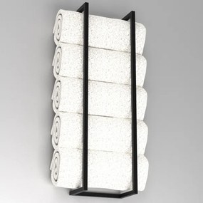 Fali törölközőtartó 78x23 cm fekete