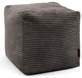 Sötétszürke kordbársony babzsákfotel Up! MooG – SLOWDOWN