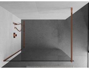 Mexen, Mexen Kioto zuhanyfal Walk-in 55 x 200 cm, átlátszó 8 mm, rózsaszín arany - 800-055-101-60-00