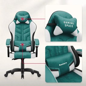 Force Gamer szék, forgó, ergonomikus, zöld