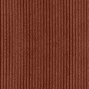 Téglavörös kordbársony kinyitható tárolóhelyes sarokkanapé (variálható sarok) Luma – Ropez