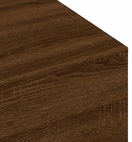 barna tölgyszínű szerelt fa dohányzóasztal 100x49,5x31 cm