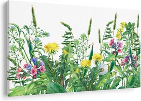 Kép - Festett réti virágok (90x60 cm)