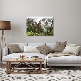 Kép - Zhangjiajie Nemzeti Park, Kína (üvegen) (70x50 cm)