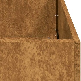 vidaXL ültető rozsdás 200x80x40 cm időjárásálló acélból