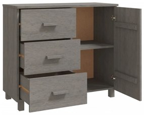 HAMAR világosszürke tömör fenyőfa tálalószekrény 90x40x80 cm