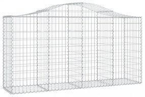 18 db íves horganyzott vas gabion kosár 200x50x100/120 cm