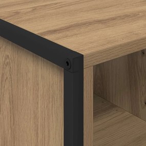 vidaXL Dohányzóasztal Művészi tölgy 80 x 50 x 40 cm Faanyag