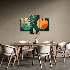 Kép - Geometrikus természeti minták (90x60 cm)