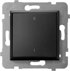 Ospel Aria Kétpólusú Fekete Metál Kapcsoló (ŁP-11U/m/33)