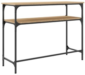 sonoma tölgy színű szerelt fa dohányzóasztal 100x35,5x75 cm