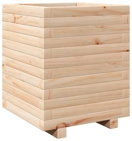 vidaXL tömör fenyőfa kerti virágtartó 40 x 40 x 49,5 cm