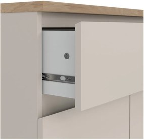 Krémszínű komód 80x100x40 cm Naia – Tvilum