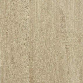 sonoma tölgy szerelt fa ruhásszekrény kerekekkel 102x38x110 cm