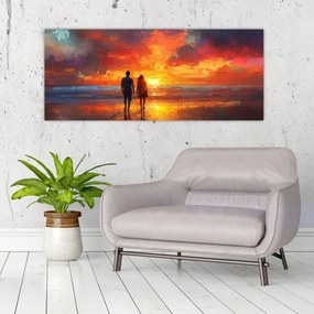 Kép - Séta a tengerparton (120x50 cm)