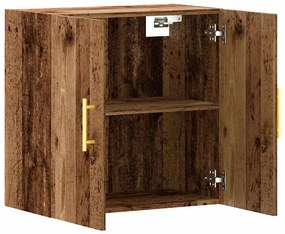 antik fa színű szerelt fa faliszekrény 60 x 31 x 60 cm