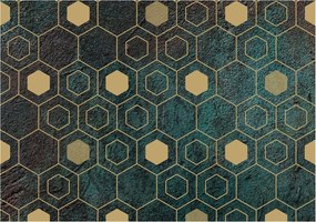 Fali tapéta Panorámával Geometrikus hexagonok 312x219