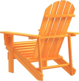Narancssárga tömör fenyőfa kerti Adirondack szék