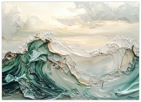 Kép - 3D tengeri absztrakció (70x50 cm)