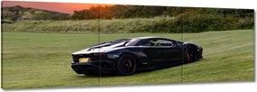 Vászonkép 150x50 Fekete sportautó