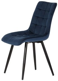 Kék Bársony Étkezőszék. CT-384 BLUE4