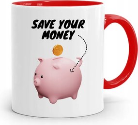 Bankárnak Piros Bögre Születésnapi Ajándék fényképes nyomtatással