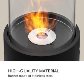 Blumfeldt Fiamme Tamburo, etanol kandalló, rozsdamentes acél égő, 0,8 liter, 4 - 5 óra égési idő