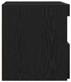 LED világítással felszerelt éjjeli szekrények 2 db Fekete tölgy 50x40x45 cm